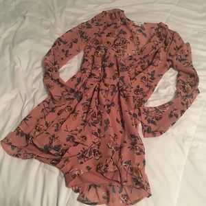 Floral V Neck Romper
